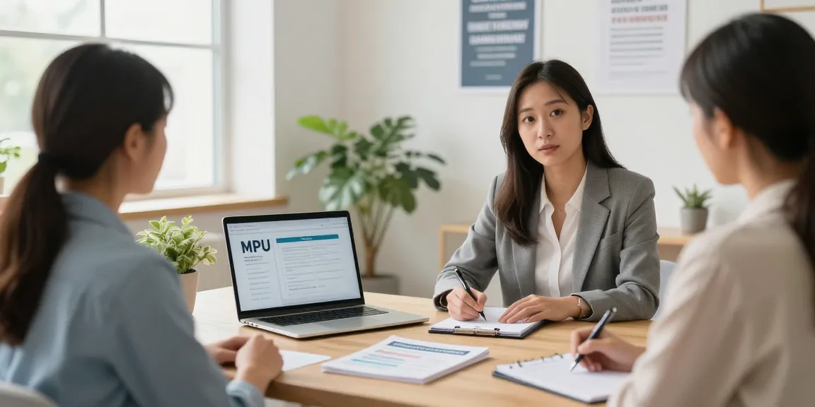 MPU Berater Hannover berät Kunden in einem hellen Büro, diskutiert MPU-Vorbereitungsstrategien in einer unterstützenden Atmosphäre mit visuellen Hilfsmitteln.
