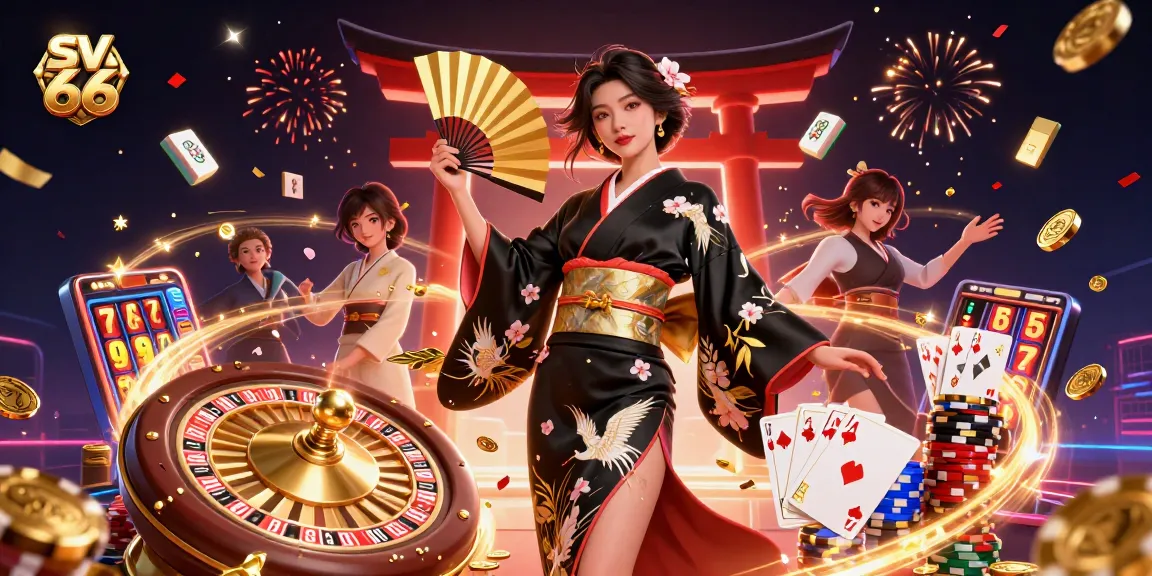 Experience excitement at sv 66 with Asian elegance amidst thrilling casino games and vibrant celebrations.