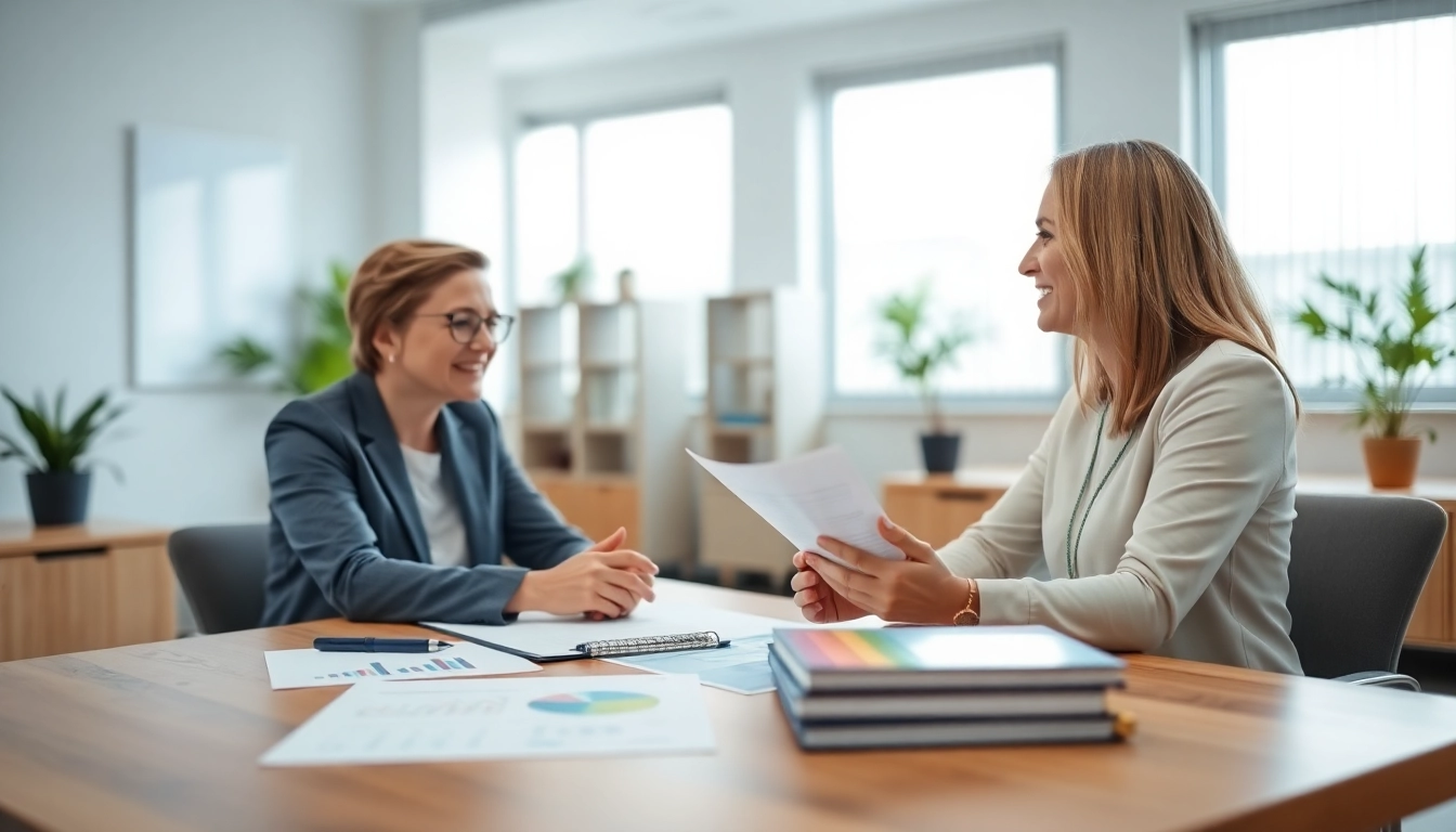 Beratung zur Schulden Finanzamt Ratenzahlung in einem freundlichen Büro.