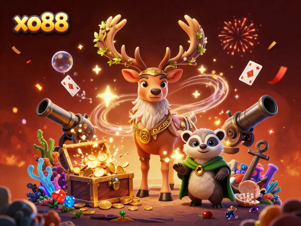 Engage in thrilling gameplay at xo88 with vibrant energies, winning treasures, and magical elements.