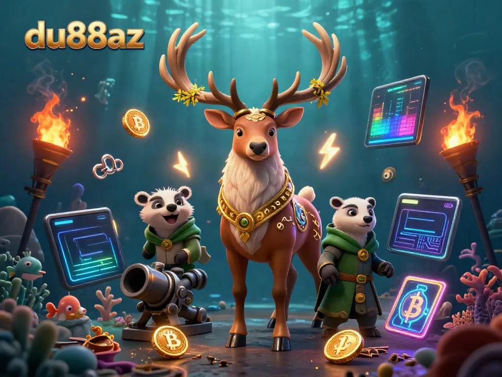 Engage in thrilling fish shooting adventures at du88az with vibrant underwater scenes and mystical characters.