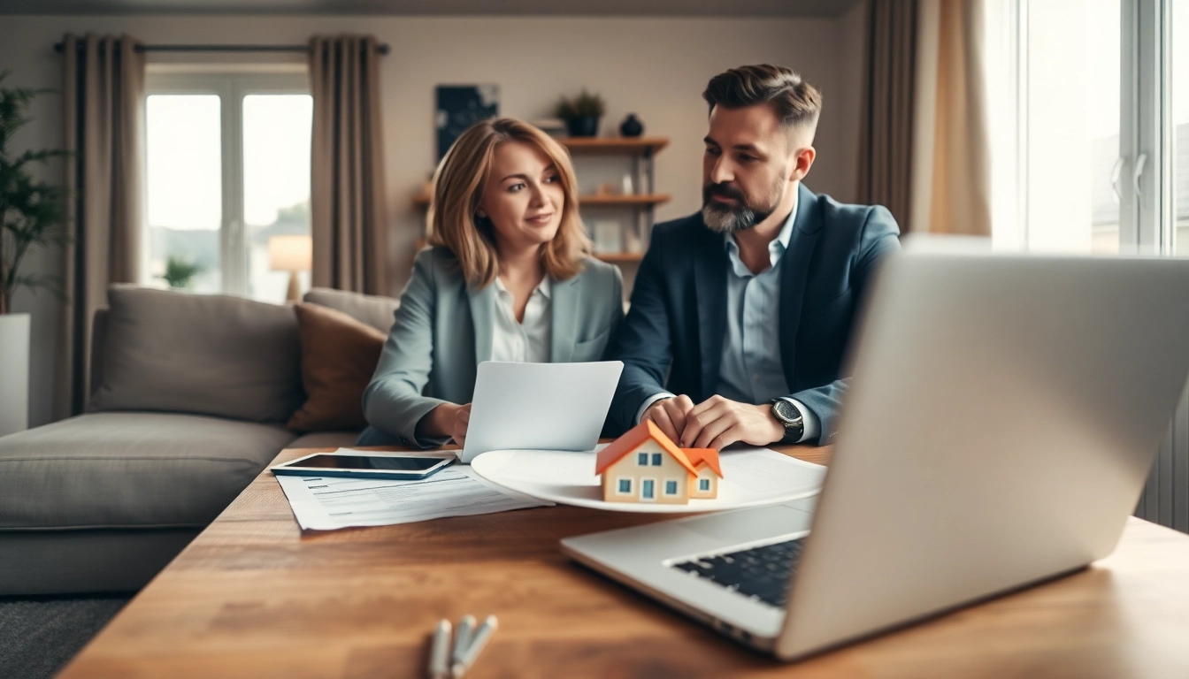 Hausverkauf bei Scheidung: Professional couple reviewing documents during divorce discussion.