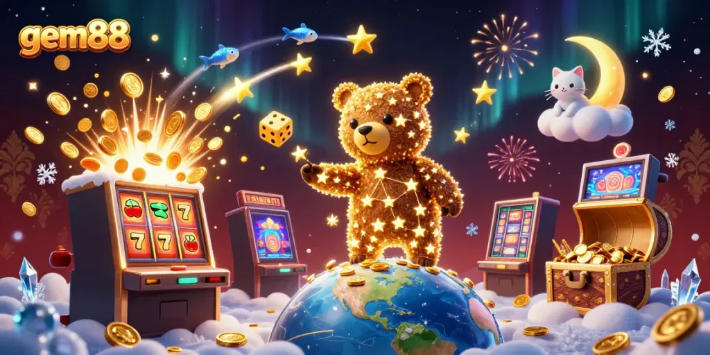 Experience winning action at gem88 with iconic symbols and exciting game elements showcased
