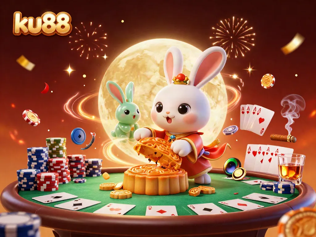 Experience dynamic gameplay at ku88 with unique moon-themed characters and lively casino elements.